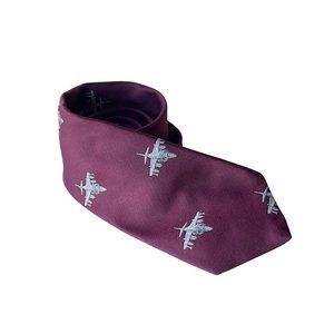 Vintage McDonnell Douglas Fighter Plane Military Airplane Jet Men's Neck Tie